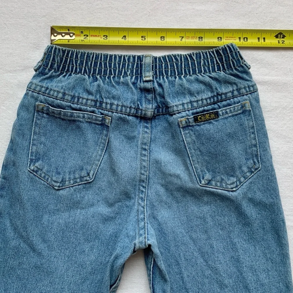 🔹 Vintage Oshkosh B’gosh 100% Cotton Blue Jeans / Sturdy Denim Pants / size 7R - Picture 9 of 12